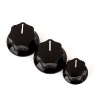 Fender Jazz Bass Knobs 2 Large 1 Small Black