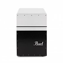 Pearl BRUSH BEAT Boom Box Cajon with Ported Chamber Black and White