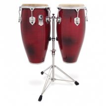 Toca Synergy DLX 10" & 11" Conga Set w/ Stand Wine Fade