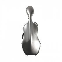 Young Polycarbonate Cello Case Silver Weave