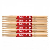 Sela Professional 7A Maple Drumsticks 6 Pack