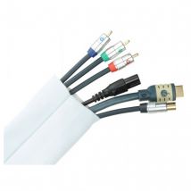 Fisual Cable Tidy Wrap 50mm Diameter White 1m