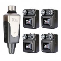 Xvive U4R4 Wireless In-Ear Monitor System with 4 Receivers