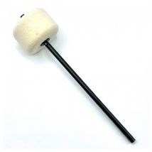 Danmar Bass Drum Pedal Beater - White Felt Black Shaft - Longer Model