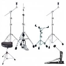 Gibraltar 6000 Series Full Hardware Set Single Pedal & Throne