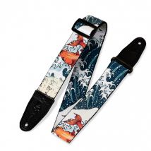 Levys MPD2-016 Prints Polyester w/ Leather Ends 2" Tattoo Koi Fish