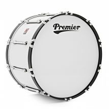 Premier Marching Parade 26" x 14" Bass Drum White