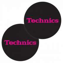 Technics Slipmat Simple 3 Pink on Black