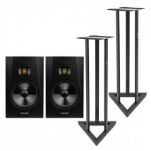 Adam T8V Studio Monitors with Stands Pair