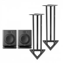 Focal Alpha 80 Evo Active Studio Monitors with Stands