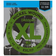 DAddario EXL117 Nickel Wound Medium Top/Extra Heavy Bottom 11-56