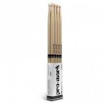 Promark Classic Forward 5A Hickory Drumsticks Oval Wood Tip 4-Pack