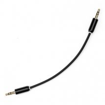 MyVolts Candycords 3.5mm Straight Stereo Jack Cable - 15cm Liquorice
