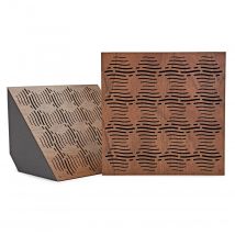 G4M Acoustics Waves 60 x 42cm Corner Panel Walnut Pair