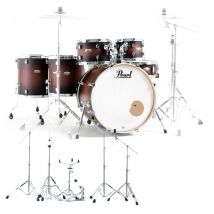 Pearl Decade Maple 22 6pc Drum Kit w/Hardware Satin Brown Burst