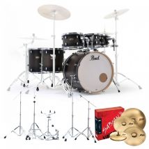 Pearl Decade Maple 7pc Pro Drum Kit w/Sabian XSRs Satin Black Burst