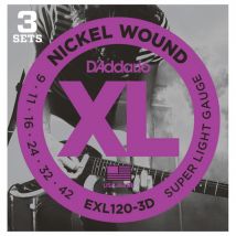 DAddario EXL120 3D 9-42 3 Pack