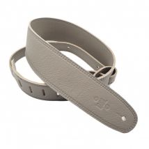 DSL GLG25 Triple Ply Garment Leather 2.5" Guitar Strap Grey