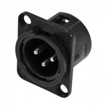 Neutrik NC3MDL-1-BAG 3-Pin XLR Mounting Plug Black