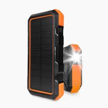 Multifunktions-Powerbank 20.000 mAh mit LED-Lampe, Solarpanel, kabellos Handy laden
