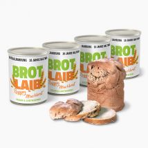 Roggen-Mischbrot Dosenbrot Paket, 4 Stück, 10 Jahre haltbar, MHD 2035