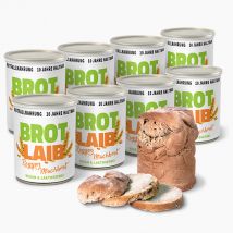 Roggen-Mischbrot Notvorrat Dosenbrot, 8 Stück, 10 Jahre haltbar, MHD 2035