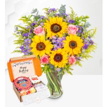 July Bouquet Birthday Deluxe Gift