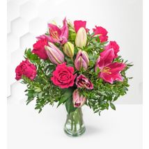 Rose and Lily Bouquet - Flower Delivery - Next Day Flower Delivery - Send Flowers by Post - Next Day Flowers