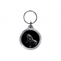 ResKey Schlüsselanhänger rund Hund beidseitig bedruckt