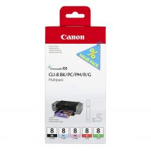 Original Canon CLI-8 Multi Pack (BK/PC/PM/R/G)
