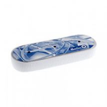 Hemline Flat Ribbed Elastic White
