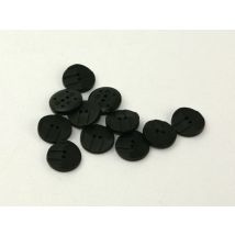 Dill Round Textured Buttons (Value Pack) Black
