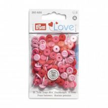 Prym Love Round Snaps Press Fasteners Pale Pink