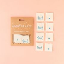 Sarah Hearts Back Organic Cotton Woven Labels