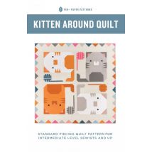 Pen + Paper Quilting Pattern Kitten Around
