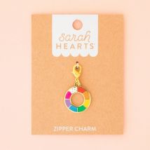 Sarah Hearts Colour Wheel Zip Charm
