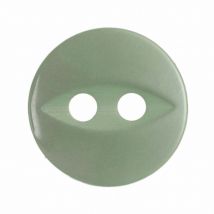 Hemline Round Fish Eye Buttons Lime Green
