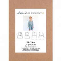 Ikatee Paper Sewing Pattern Kids Elona Blouse & Dress