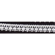 Essential Trimmings Cotton Lace Trim (Value Roll) White