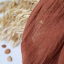 Atelier Brunette Sunset Cotton Crepe Fabric Chestnut