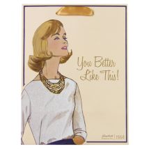 Simplicity Vintage Style Ribbon Handle Glitter Gift Bag