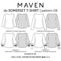 Maven Patterns Paper Sewing Pattern Somerset T Shirt