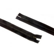 Opti Antique Metal Closed End Zips Brown