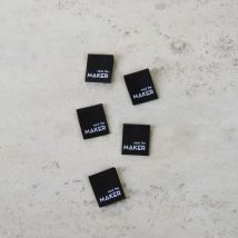 Mind The MAKER Centre Fold Woven Labels