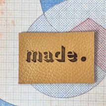Two Stitches Made Leather Labels Dandelion