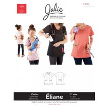 Jalie Paper Sewing Pattern 3882 Eliane Scrub Top