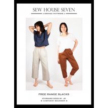 Sew House Seven Paper Sewing Pattern Free Range Slacks