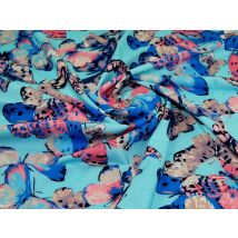 John Kaldor Fernando Viscose Challis Fabric Turquoise