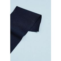 Mind The MAKER Organic Cotton Rib Stretch Knit Fabric Dark Navy