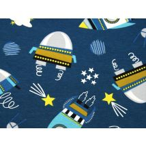 Stof France Cotton Jersey Stretch Knit Fabric Teal